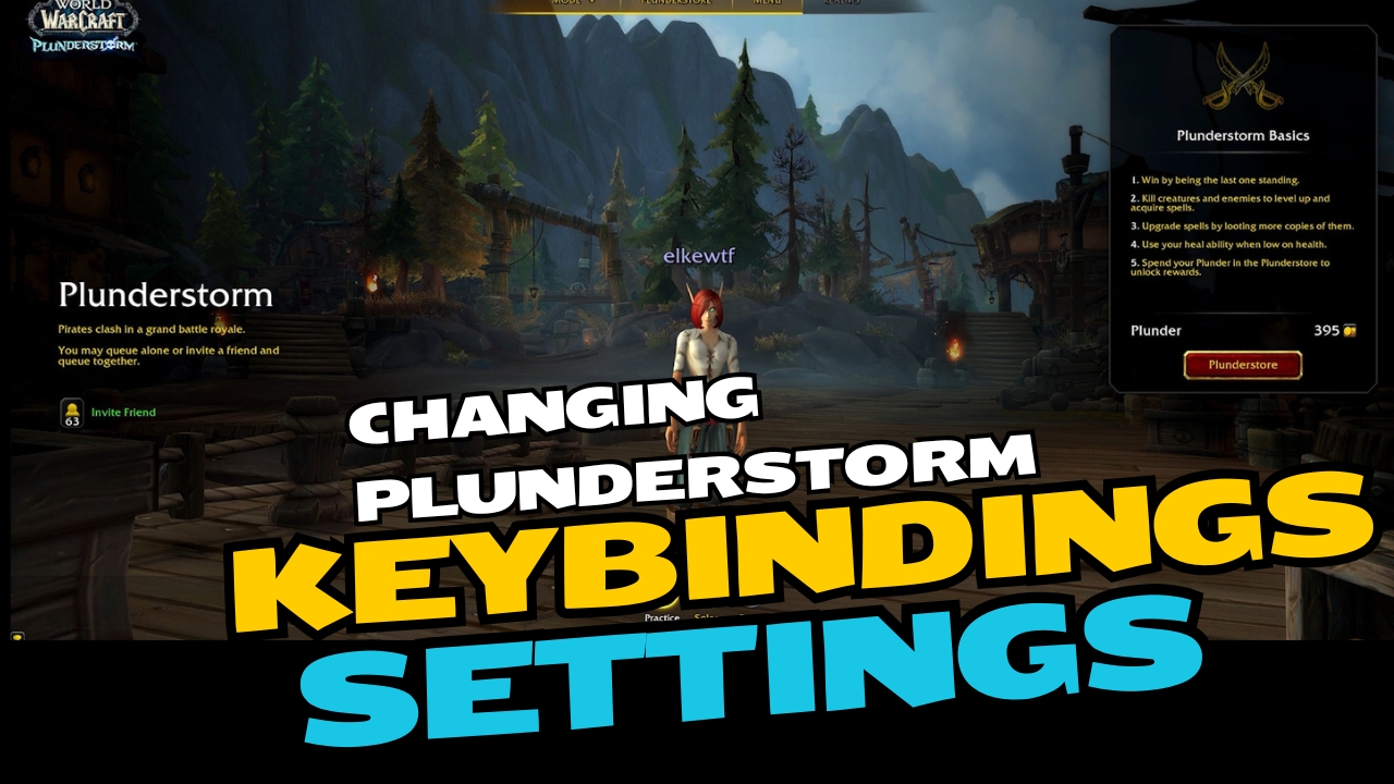 Changing the Default Keybinding Settings in Plunderstorm